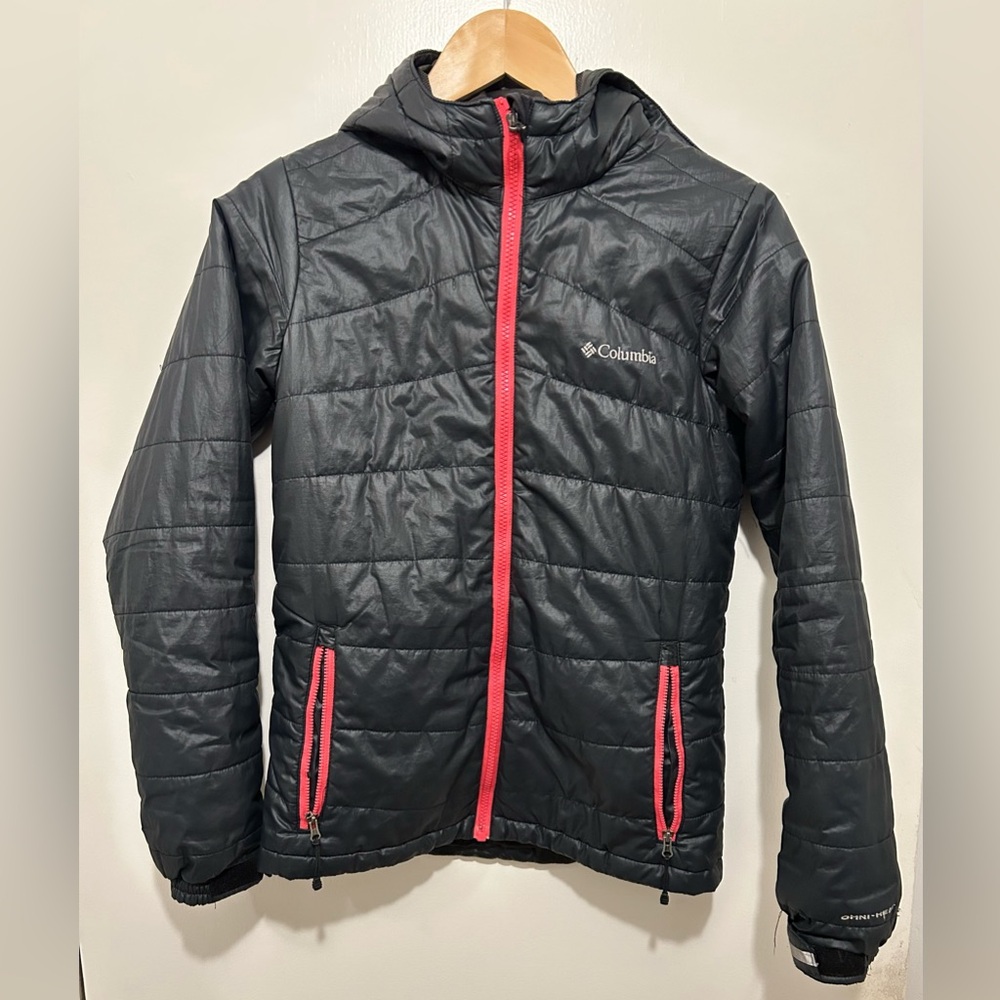 COLUMBIA | YOUTH GIRLS LARGE 14/16 black Omni-heat puffer jacket